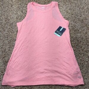 DSG Womens Core Tank Heather Blush Noir Heather Pink Racerback Small NWT